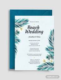Beach Wedding Invitation Template Free Pdf Word Psd Apple Pages Illustrator Publisher Outlook Wedding Invitation Templates Free Wedding Invitation Templates Tree Wedding Invitations
