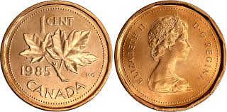 Coins And Canada 1 Cent 1985 Canadian Coins Price Guide
