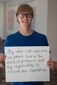 First Year Medical Students At Washington University Reflect On What It Means To Wear The White Medical School Inspiration White Coat Ceremony Mcat Motivation
