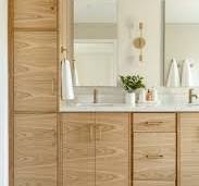 18" - 22" Bespoke Linen Cabinet - 3 Door - Draftwood Design
