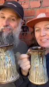 Keeping the shelves full of pottery and just restocked 🐢 hats and shirts.  Working