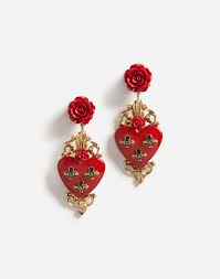 Earrings With Decorative Elements Dolce Gabbana Bijoux Accessoires Anneau