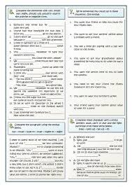 Modals And Modal Perfects English Grammar Worksheets Learn English Learn English Grammar