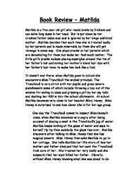 Book Review Of Matilda Gcse English Marked By Teachers Com