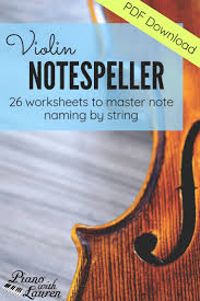 Violin Note Speller Level 1 Pdf Download Violin Worksheets