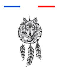 Tete de loup coloriage magnifique mindfulness colouring. Tatouage Loup Dans Attrape Reve Mon Petit Tatouage Temporaire