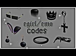 ℹ️ find face codes for bloxburg related websites on. Roblox Aesthetic E Girl Baddie Gothic Emo Accessories Codes Youtube