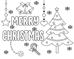 Christmas tree, santa claus, wreaths, bells, elf, elves, rudolf, snow, snowman, sleigh, christmas lights, north pole, mrs. Merry Christmas Words Coloring Pages Printable Christmas Coloring Pages Merry Christmas Coloring Pages Free Christmas Coloring Pages