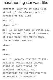 You Really Have To Watch It To Understand It All Tho Star Wars Humor Star Wars Fandom Star Wars Geek