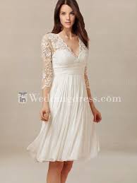 Dirndl kleider für jeden anlass: Knee Length Wedding Dress With Lace Bc128 Brautkleid Spitze Brautkleid Kurz Braut