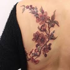 Tatouage fleur de cerisier noir gratuit. 130 Tatouages Fleur De Cerisier Japonais Et La Signification