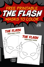 The Flash Free Printable Mask Template In 2020 Mask Template Printable Printable Masks Mask Template