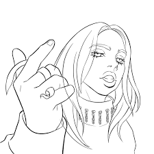 Maybe you would like to learn more about one of these? Coloring Pages Billie Eilish Download Or Print For Free