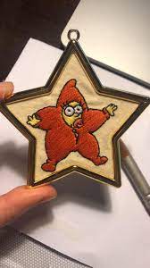A Maggie Simpson Christmas decoration for some Simpson's loving friends! :  r/Embroidery
