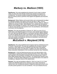 Mcculloch V Maryland Lesson Plans Worksheets Reviewed By Teachers
