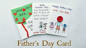 Father's day jesou watches set retro men wrist watch belt sunglasses folding wallet tie suit present box gift sets for men's dad father's day $ 139.99 $ 72.99 select options. 3 Special Diy Father S Day Cards Ideas For Kids Father S Day Gift Father S Day Card Cards For Dad Youtube