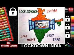 Lockdown India Stay Home Stay Safe Drawing Art Drawings For Kids Drawing For Kids Drawing Class