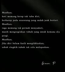 Pin Oleh Inzzmyzu Di Quotes Perasaan Sajak Kutipan