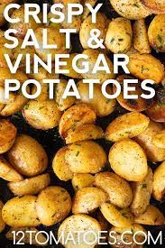 Crispy Salt And Vinegar Potatoes Recipe Cooking Recipes Recipes Side Dish Recipes