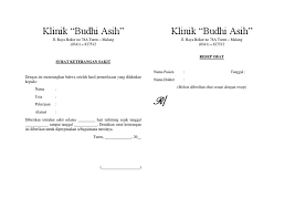 Surat dokter pun ada beragam dan dibuat sesuai dengan kondisi sebenarnya. Surat Dokter
