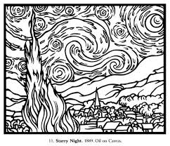 Van Gogh Coloring Pages Free Coloring Sheets Starry Night Van Gogh Van Gogh Coloring Van Gogh Art