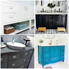 While you might prioritize your kitchen renovation over your bathroom, you can still find cost conscious ways to show it come love. Cabinet Paint Ideas Archives My Wee Abode