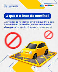 ⚠️ Ei, condutor! A faixa amarela quadriculada indica um ...