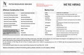 2e for lpg.возможен старт в должности рассмотрим переход �. Oil Gas Vacancies Petra Resources Miri