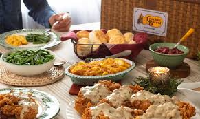 I do know that,although it was mid october, they already had a lot of christmas items out. Cracker Barrel Is Offering A Heat And Serve Thanksgiving Dinner 12 Tomatoes