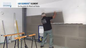 Bringen sie sich ein stück gemütlichkeit in ihr zuhause ! Lux Elements Montage Bauplatte Element Als Wandverkleidung Auf Mauerwerk Youtube