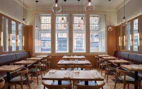 A modern british dining room, café and wine bar from nick gilkinson (ex garden café and anglo) with head chef joe fox (ex petersham nurseries). Townsend At Whitechapel Gallery Urbanologie