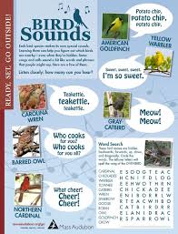 Bird Bird Bird Bird Is The Word Song Bird Sounds Activity Page Activities Sounds Of Birds Birds
