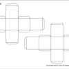 In the center of your paper, draw a long rectangle and divide it up into four 2 inch squares. 1