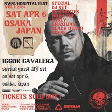 iggor_cavalera will DJ at our fest in Osaka! See you all over there. I'm  leaving to Tokyo next week to see family before heading down to Osaka.  Can't wait!
