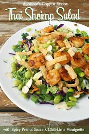 Turn shrimp over and broil for a minute on th reverse side. Spicy Thai Shrimp Salad Applebee S Copycat Recipe