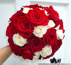 Red Cream Rose Bouquet Red Bouquet Wedding White Bridal Bouquet White Rose Bridal Bouquet