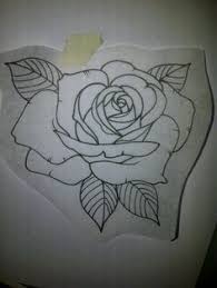 Traditional Rose Outline For Half Sleeve Add Traditional Rose Tattoos Rose Outline Rose Tattoos