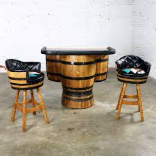 Maybe you would like to learn more about one of these? Mid Century Whiskey Barrel Bar And Swivel Bar Stools By Brothers Furniture Of Kentucky Warehouse 414