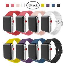 Bmbear Compatible Apple Watch Band 38mm 42mm Soft Silicone Replacement Iwatch Band For Apple Watch Series 3 Series 2 Series 1 Buy Online In Pakistan At Desertcart Productid 89596119