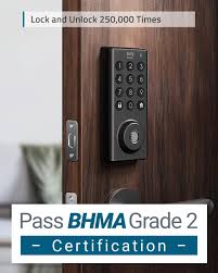 Right at latch level in the trim. Wi Fi With Lock Smart Security Eufy Bridge Keypad Electronic Protection Weatherproof Ipx3 Certified Bhma Deadbolt Electronic Bluetooth Control App Wi Fi With Lock Door Entry Keyless Deadbolts 100 Free Shipping Www Klevering Com