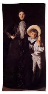 New Artwork For Sale Mrs Edward L Davis And Her Son Livingston 1890 Bath Towel By Sargent John Singer Http John Singer Sargent Singer Sargent Portrait