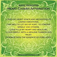 Heart Chakra Affirmation Chakra Affirmations Emotional Healing Chakra