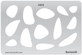 Stone Shapes 2215 Jewelry Making Design Template Drawing Drafting Stencil Jewelry Template Stencil Template Shape Templates