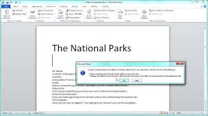 Ms Word Table Of Contents Tutorial Word Table Words Ms Word