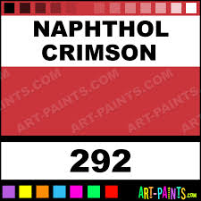Naphthol Crimson Soft Body Acrylic Paints 292 Naphthol