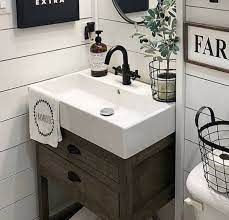 Shop luxury bathroom accessories online. Rustic Custom Vanity Bathroom Powder Room Melissa In 2021 Custom Bathroom Vanity Custom Vanity Bathroom Vanity