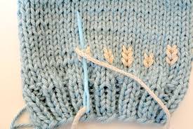 Knit your own squirrel throw blanket with this stockinette & lace knitting pattern. Embroider On Knit Tutorial Duplicate Stitch Mama In A Stitch