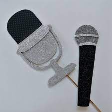 Microphone Vintage Microphone Singers Tool Photo By Picwrap Music Themed Parties Photo Booth Props Photo Booth