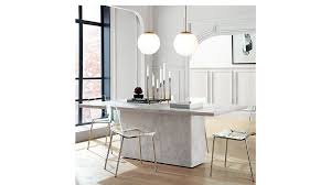 Chiaro Clear Chair Nickel Reviews Cb2 Dining Table Marble Marble Dining Clear Chairs