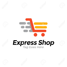 Online Shop Vector Logo Template Express Shop Represented By